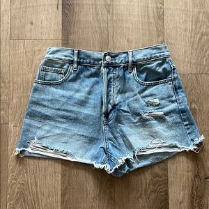 PacSun Blue Distressed Jean Shorts